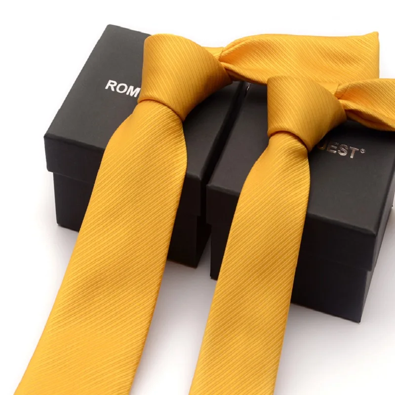 

2020 Brand New Men's High Quality Fashion 6CM 8CM Slim Gold Necktie Romantic Wedding Groom Party Neck Tie for Men with Gift Box