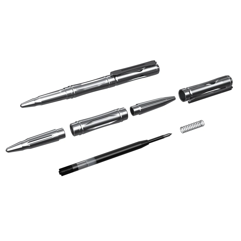 Online Pena Taktis Paduan Titanium Multifungsi NITECORE NTP20 Ujung Runcing Baja Tungsten Ergonomis Untuk Pertahanan Diri