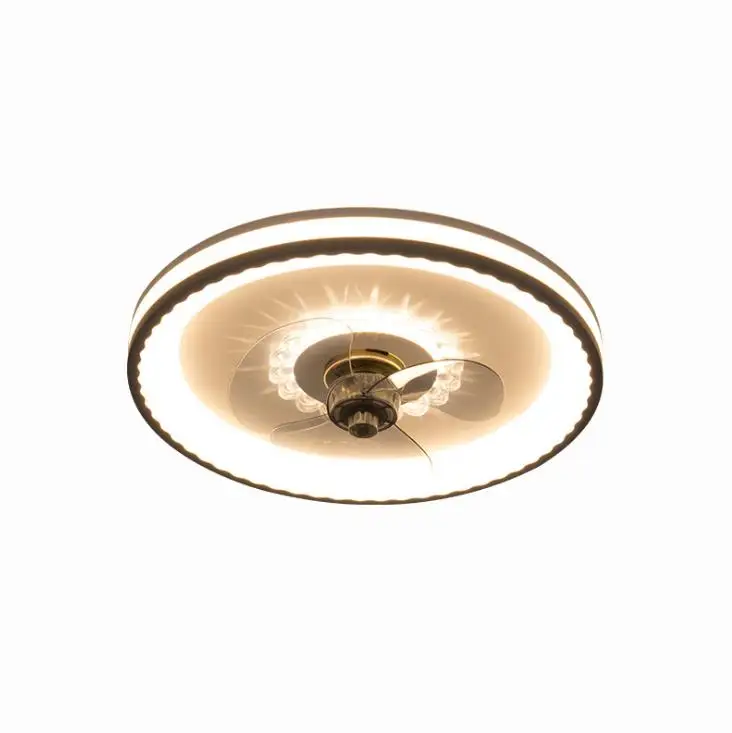 

Creative invisible fan LED chandelier remote control dimmable ultra-quiet Can timing fan LED 36W