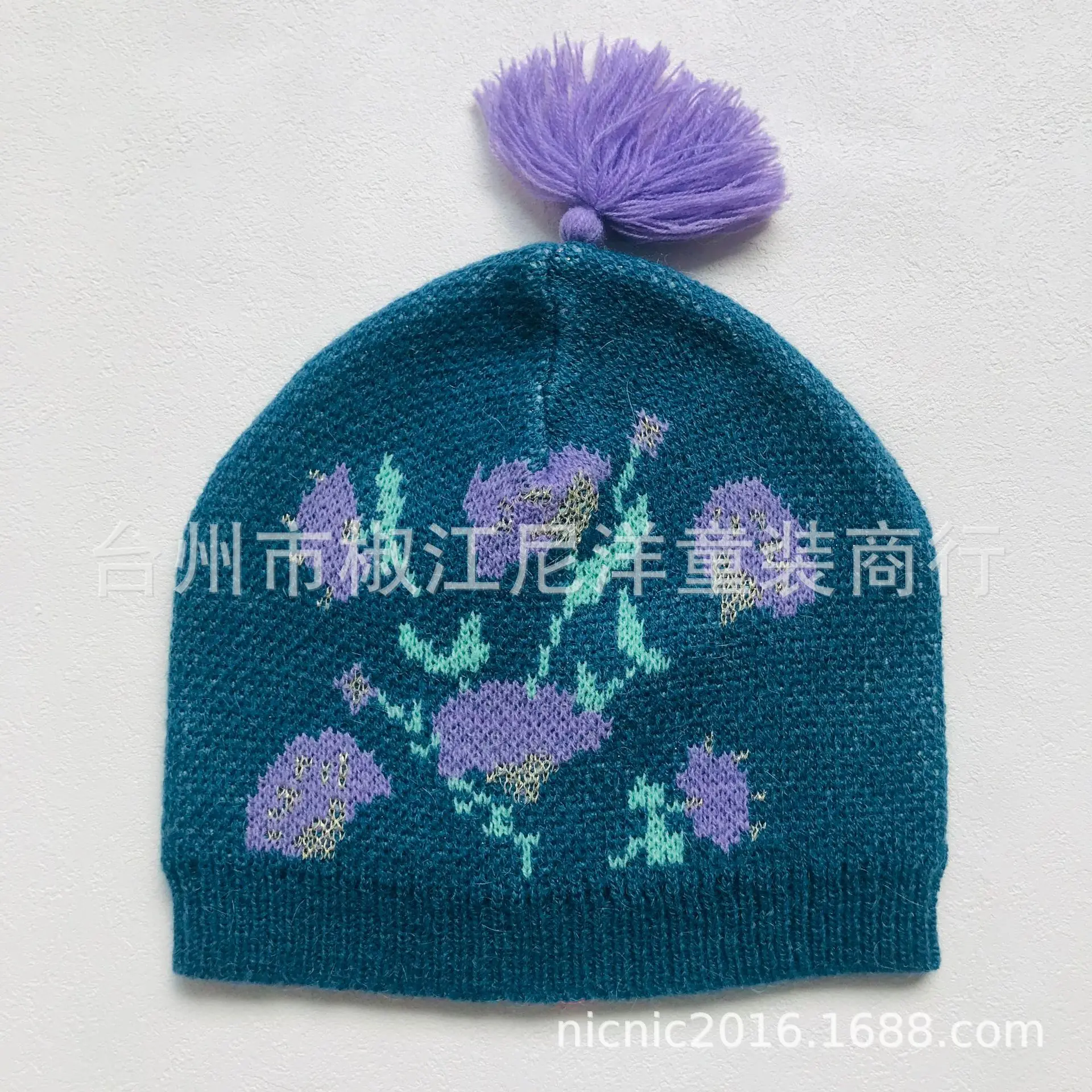 IN STOCK Autumn and Winter New Ethnic Style Series Wool Blend Super Soft Children's Knitted Ear Cap - Color: L3
