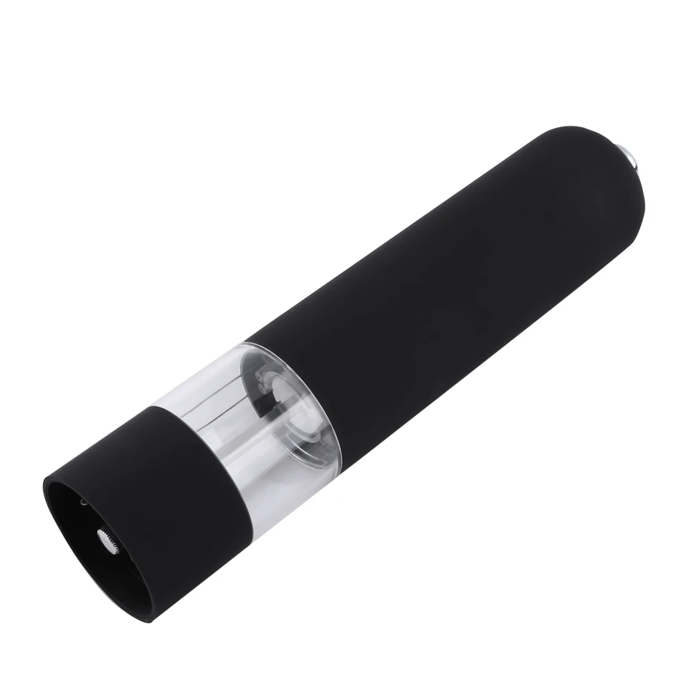 Модные черные Электрический перец травы мельница соль специи шлифовальный