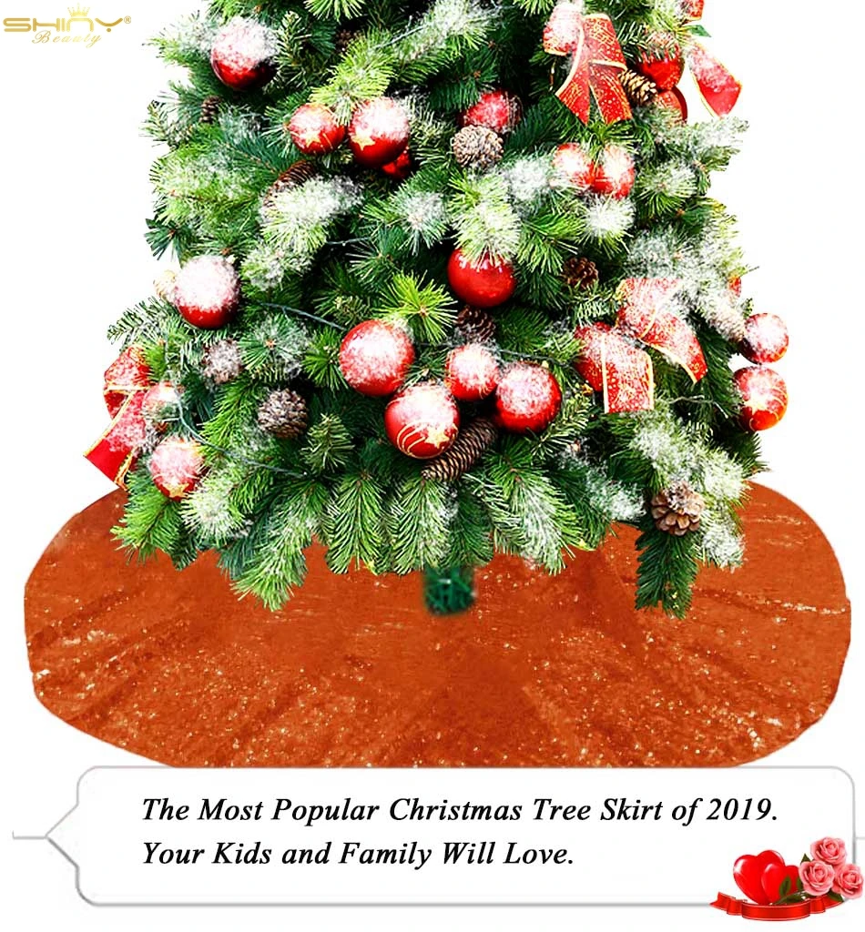Оранжевая юбка для новогодней елки 24 дюйма | Дом и сад