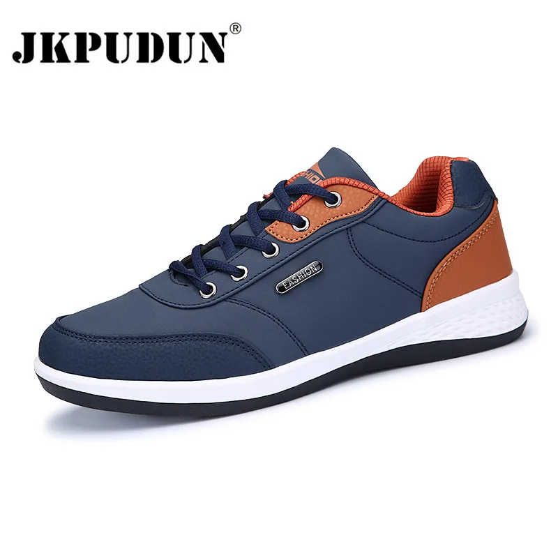 JKPUDUN мужская кожаная обувь люксовый бренд английский тренд повседневная | Отзывы и видеообзор -32968337513