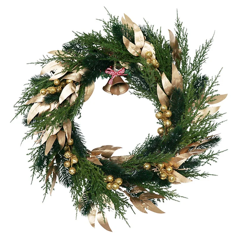 

Christmas Wreath Pine Wreath for Front Door Wall Window Wedding Party Office Garden Farmhouse Home Decoration