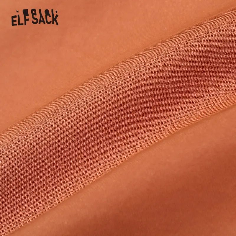 ELFSACK, винтажные клетчатые женские костюмы, осень, новая мода, двубортные повседневные женские комплекты, v-образный вырез, без рукавов, женский костюм