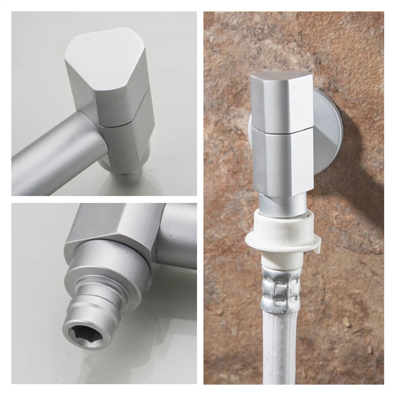 Космический алюминиевый смеситель для ванной комнаты настенный одиночный