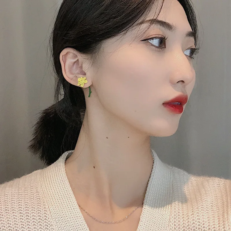 Серьги гвоздики женские трехмерные в виде цветка розы|Серьги-гвоздики| |