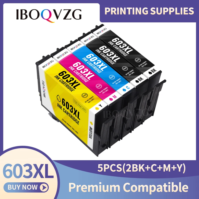 IBOQVZG Compatible for Epson 603XL E603 T603 for XP-2100 XP-3100 WF-2810 XP-3105 XP-4100 XP-4105 WF-2830 XP-2105 Printer