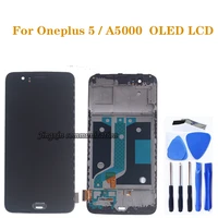 amoled display for oneplus 5 a5000 oled lcd display touch screen digitizer assembly for oneplus five lcd repair parts