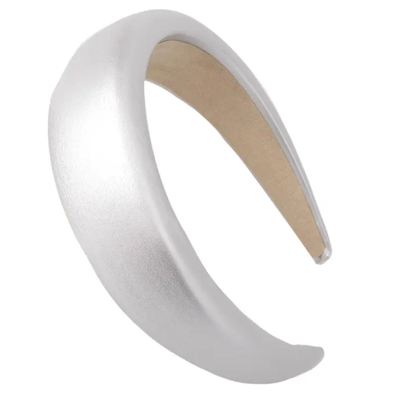 

Synthetic Leather Sponge Headband Women Hair Band Girls Headwear Accessories