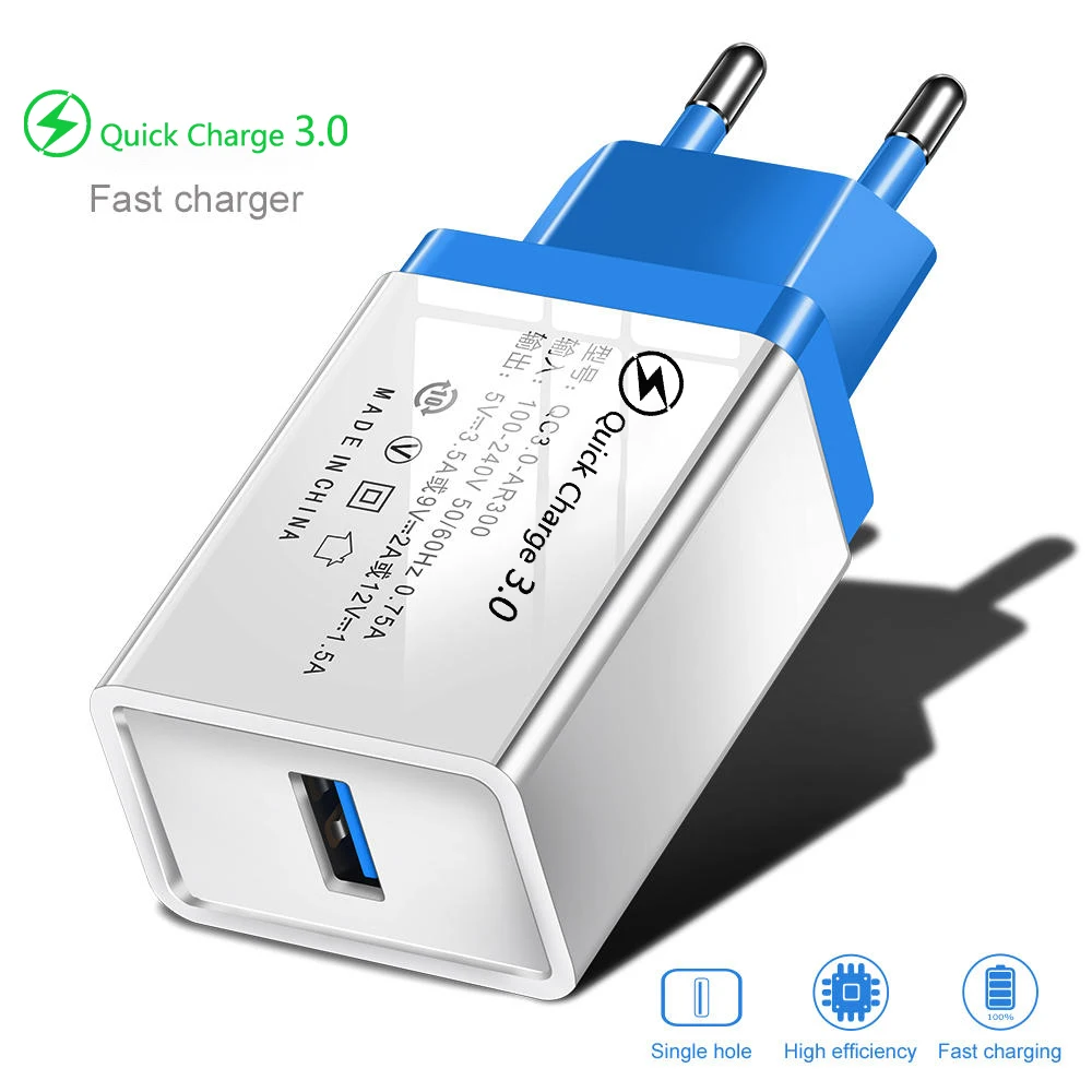 Quick Charge 3 0 USB зарядное устройство для iPhone 7 8X11 iPad настенный мобильный телефон