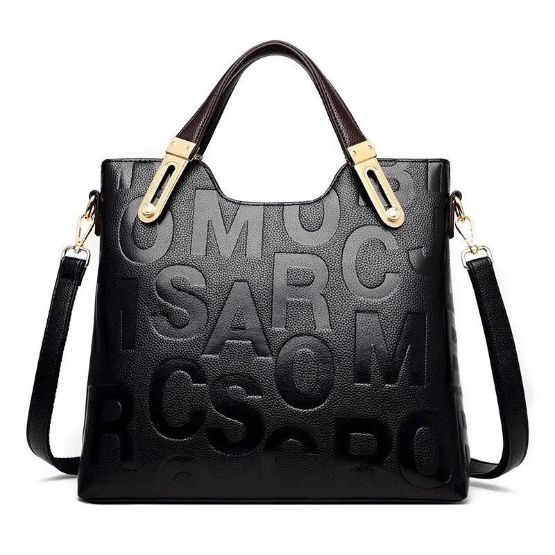 

Portable women's bag 2021 new business commuter tote women's bag PU soft leather women's shoulder bag diagonal large bag