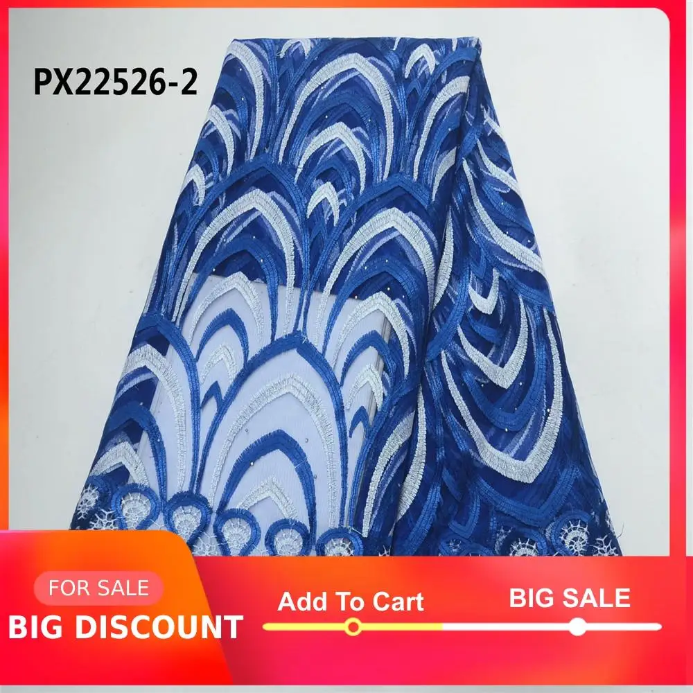 Королевский синий африканские платья камни Сетка кружево женские волнистые