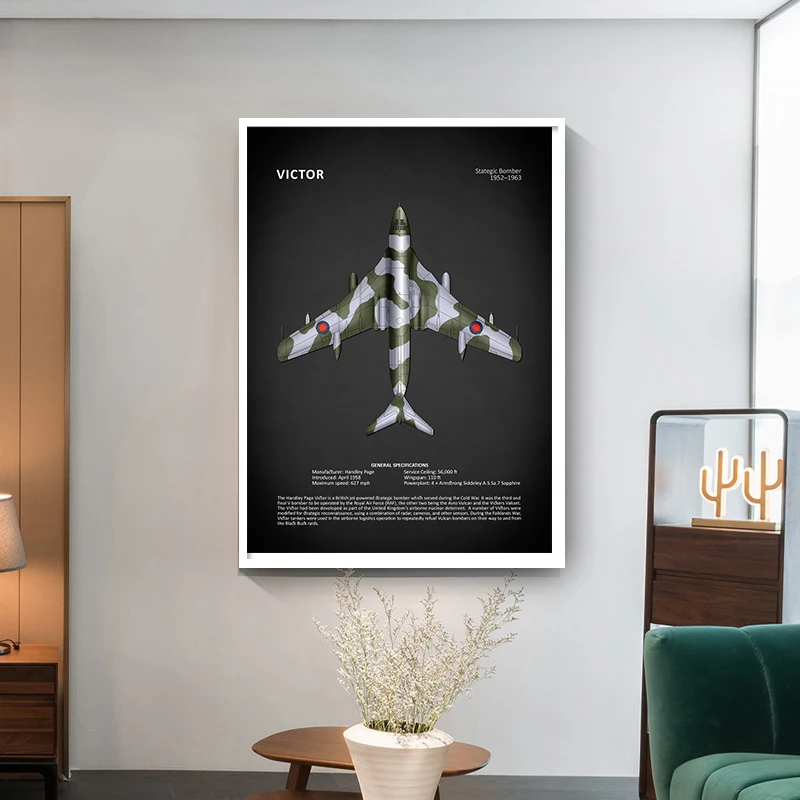 Плакат военный фанат школьное обучение самолет всемирно известный боец самолёт