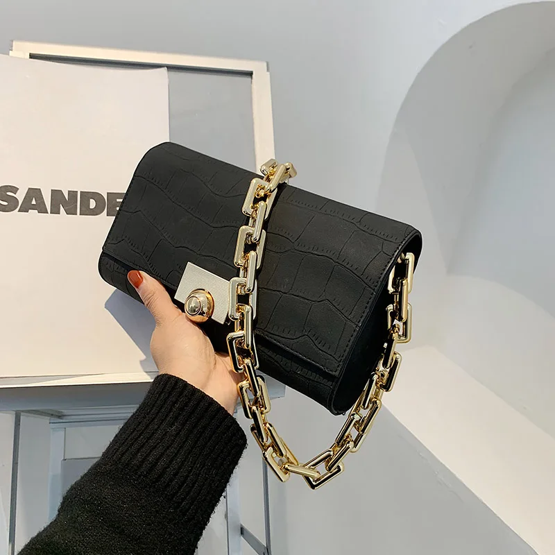 

New Woman Shoulder Bag Fashionable Simple Chain Messenger Bag High Quality Luxury Designer Handbag 2021 New Female Underarm Bag