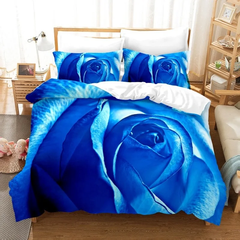 Комплект постельного белья с фиолетовой лавандой роскошный пододеяльник