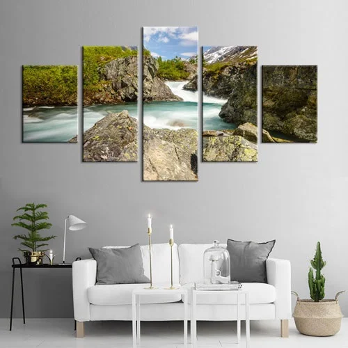 Холст картины плакаты 3 Северное озеро натуральная Настенная картина с