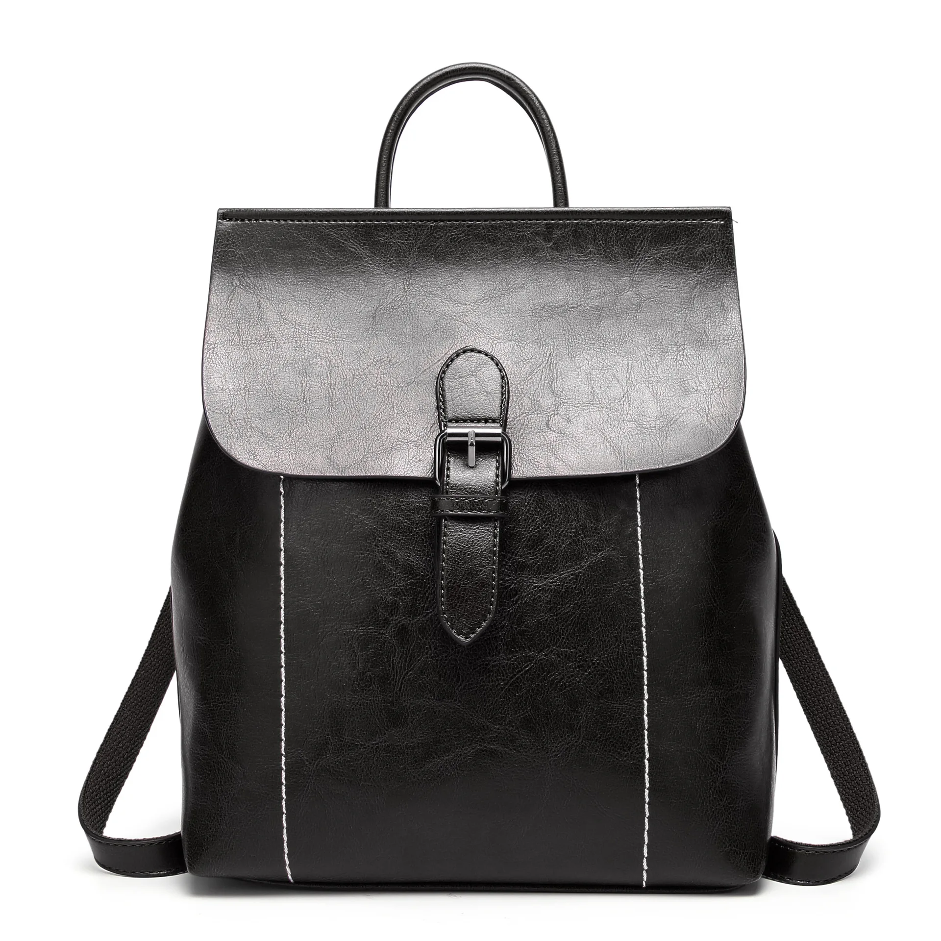 

Fall 2019 Korean Oil Wax Soft Leather Shoulder Multifunctional Fashion Women's Shoulder Bag