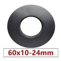 5pcslot ring ferrite magnet 60x10 mm hole 24mm permanent magnet 60mm x 10mm black round speaker ceramic magnet 6010 60 24x10