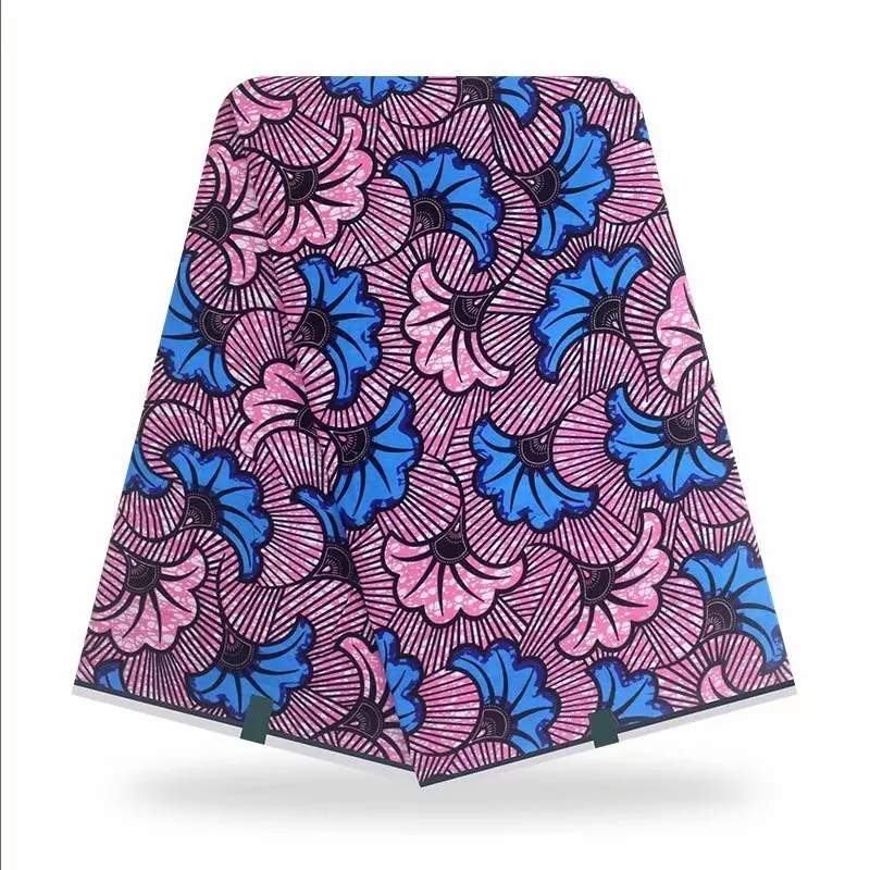 

African Wax Print Fabric 100% Cotton Sewing Material Latest African Fabric High Quality 2021 New Soft wax fabric 6 yards F12-25