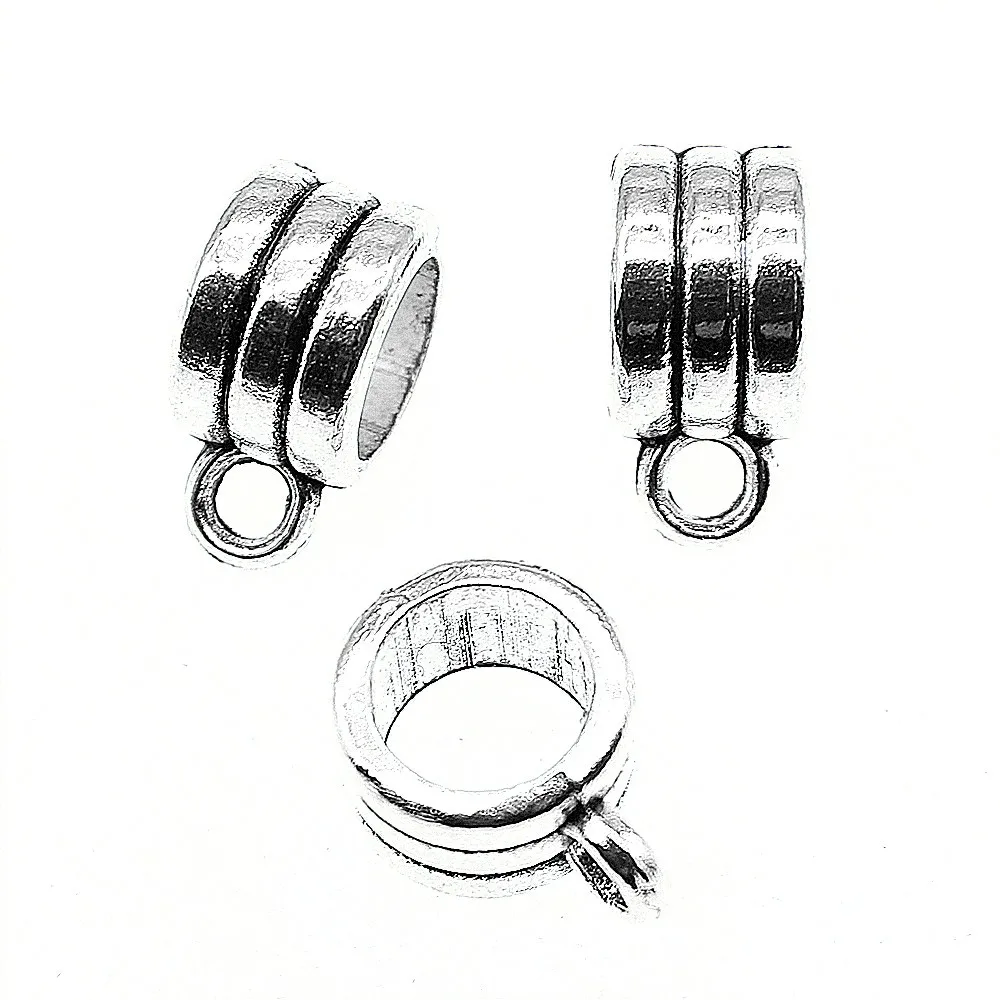 

Charms For Earrings Components 20pcs Beads Bails 10x8x5mm Antique Silver Planted