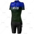 Женский комплект одежды для велоспорта команда INEOS FAN 2022 (2 шт.), летняя быстросохнущая велосипедная одежда с коротким рукавом для девочек, красная велосипедная форма