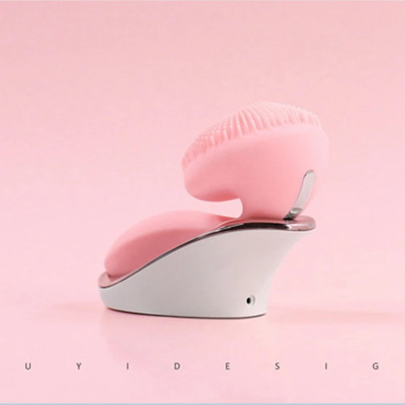 

Electric Facial Cleansing Brush Skin Washing Massager USB Silicone Cleansing Brush