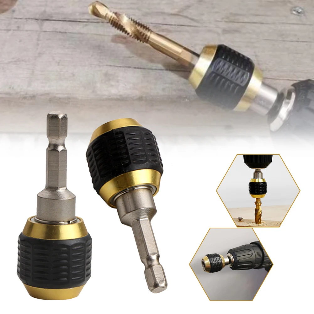 

1/4 ''Hex Shank Hex Drill Bits Adapter Drill Chuck Keyless Shaft Chuck Clamp Screwdriver Impact Driver Adaptor Quick Release