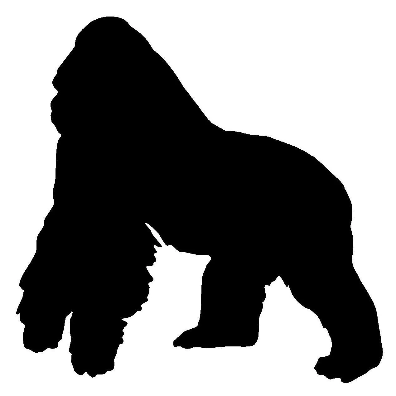 13*13 см Gorilla наклейки автомобильное окно для стенок бампера в виде обезьяны милые