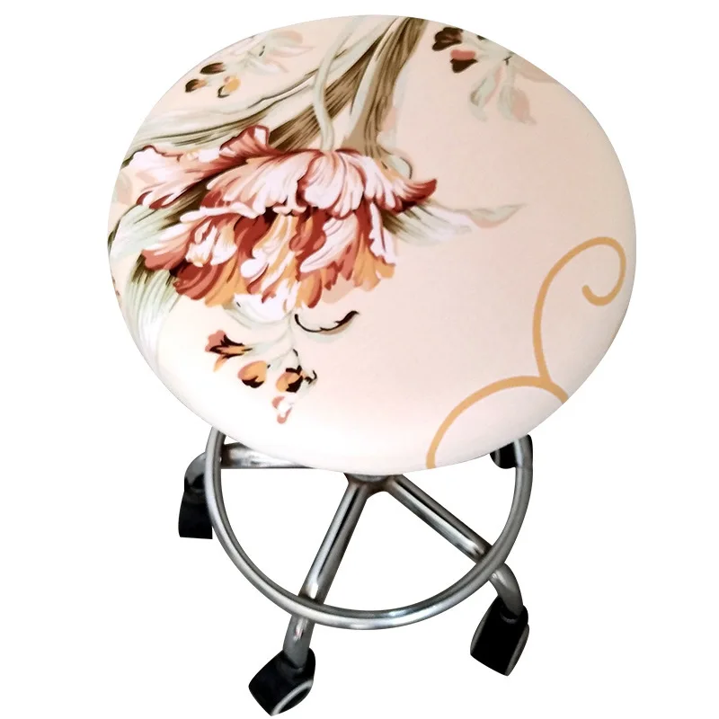 Чехол для барного стула с цветочным принтом 7 цветов | Дом и сад