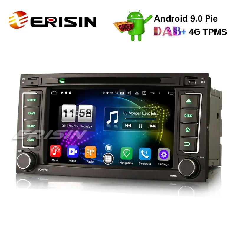 Erisin ES7706T 7&quot Android 9.0 Car Stereo DAB+ DVD GPS System BT Wifi OBD | Автомобили и мотоциклы