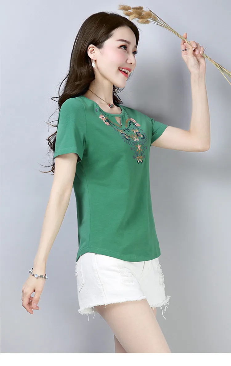 

2020 Women Short Sleeve black Shirt Top Garment lvory