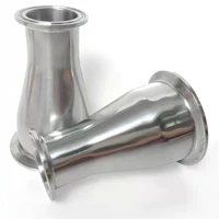 od 192532384551637689102mm reducer ss304 stainless steel sanitary ferrule 50 5 119mm concentic pipe fitting tri clamp
