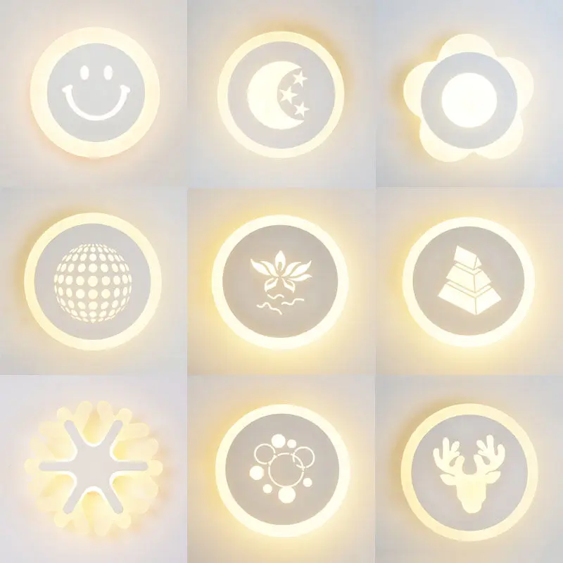 

LED wall lamp 86-265V aisle balcony ceiling lamp bedroom bedside lamp modern home decoration Indoor lighting led wall clock