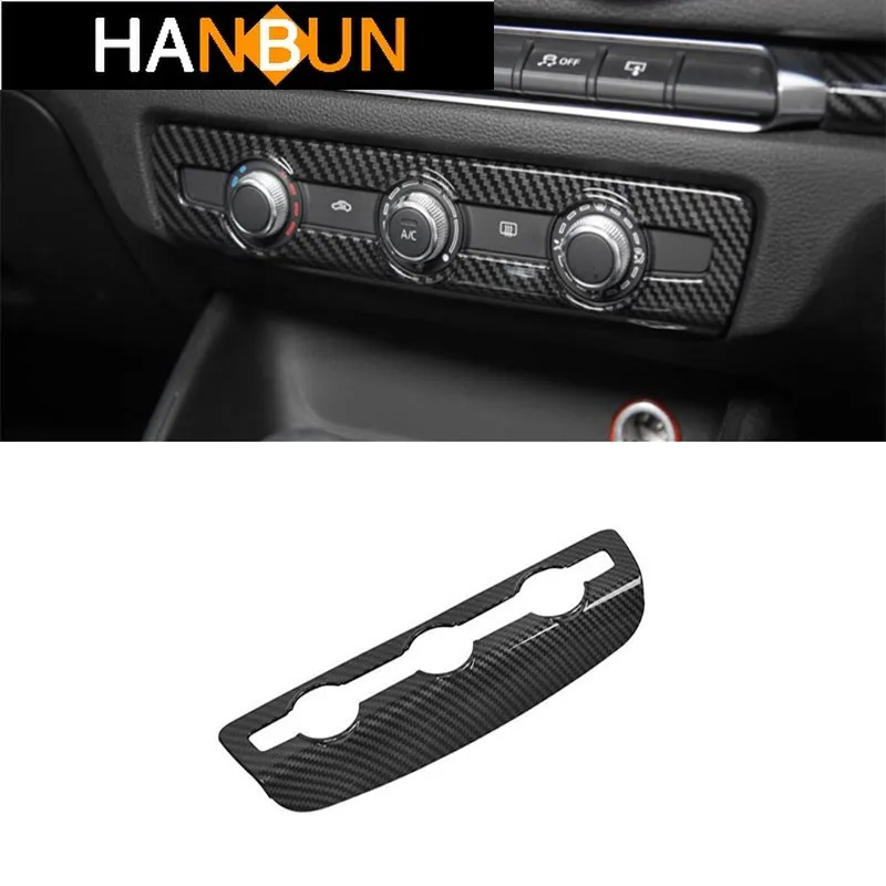 

Center Console Air Conditioning Knob Panel Dedcoration Cover Trim For Audi A3 8V 2014-2018 ABS Carbon Fiber Color Car Styling