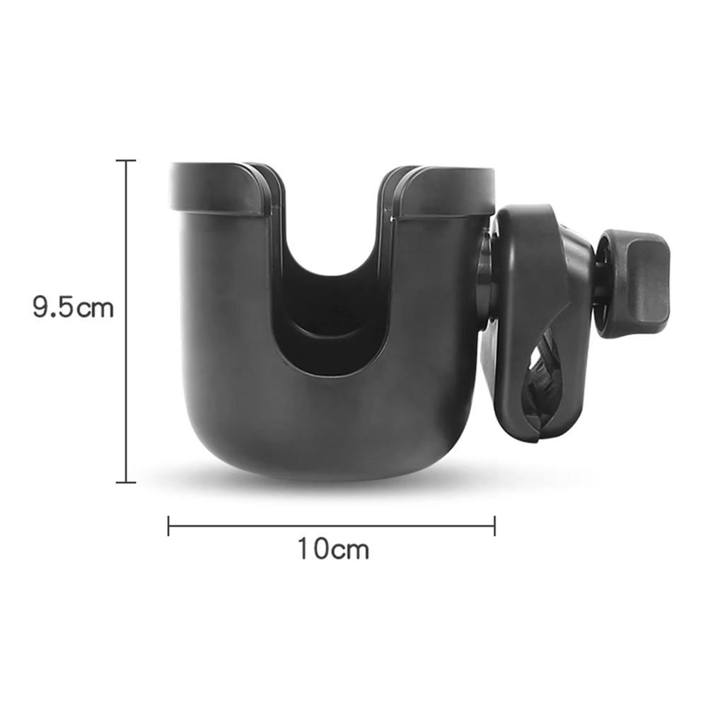 

2 in 1 Plastic Baby Stroller Cup Holder+Phone Holder Water Milk Bottle Rack Bicycle Bike Bottle Trolley Stroller Organizer