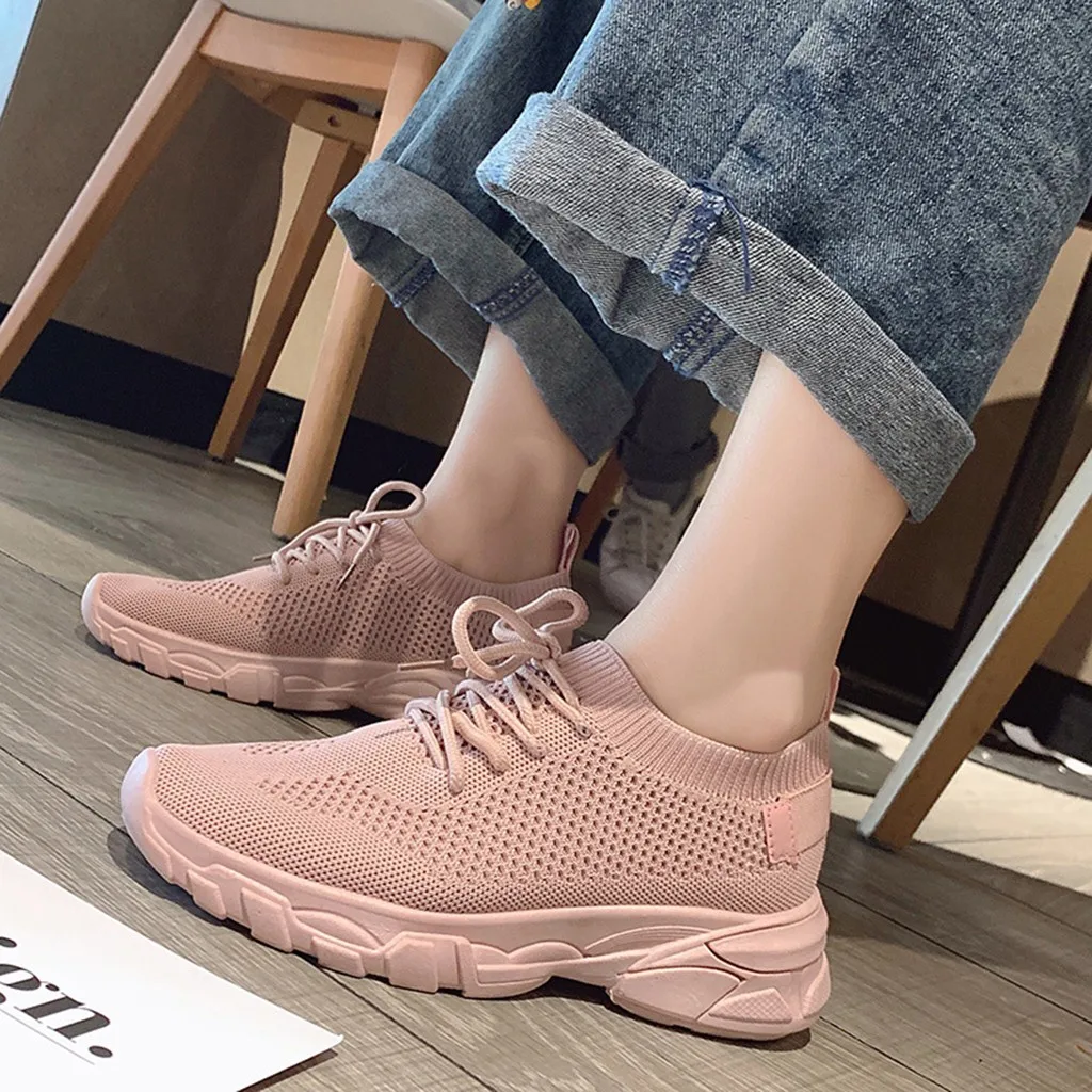 

Sandals Woman Pure Flat With Lace Mesh Flying Woven Shoes Solid Loose Breathable Comfortable Fashion Women Summer Shoes