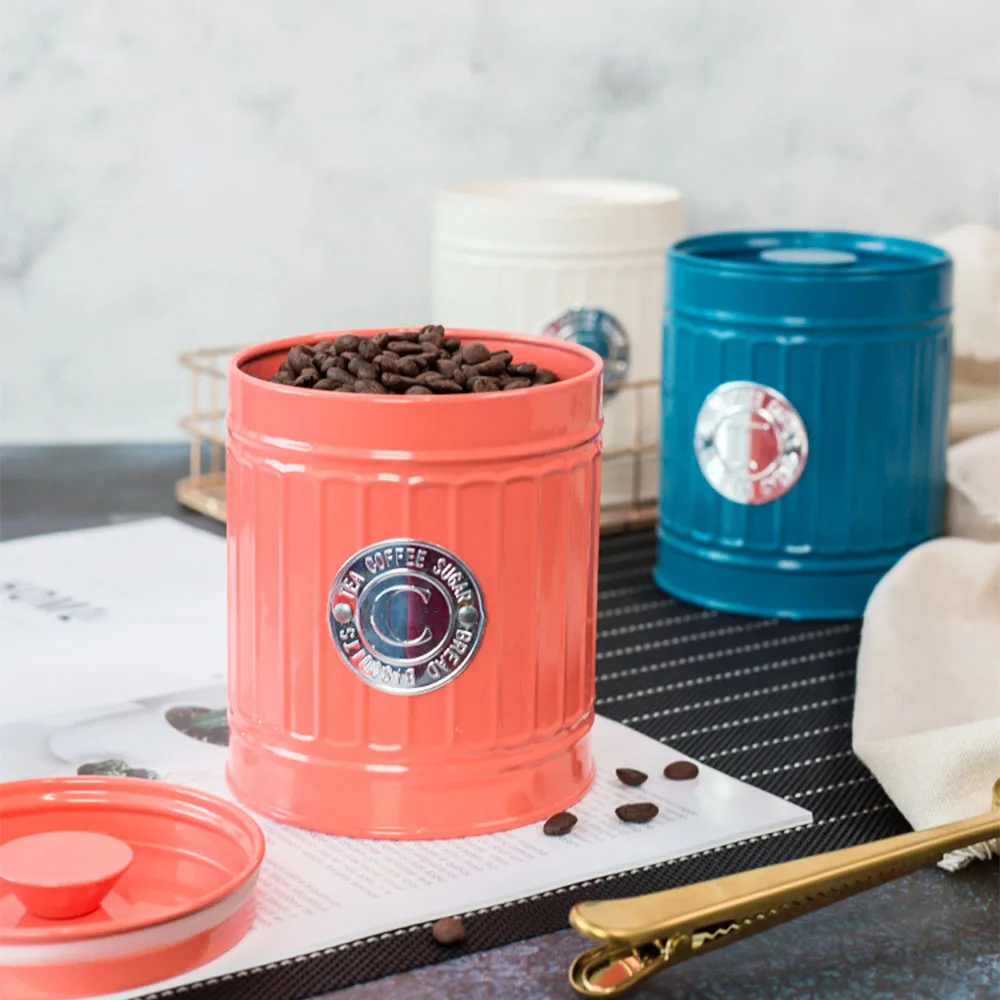 Металлический контейнер для хранения чайная банка кофейный сахар герметичная