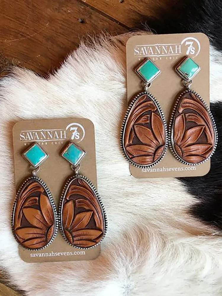 Женские винтажные серьги-капельки экзотические геометрические висячие серьги в