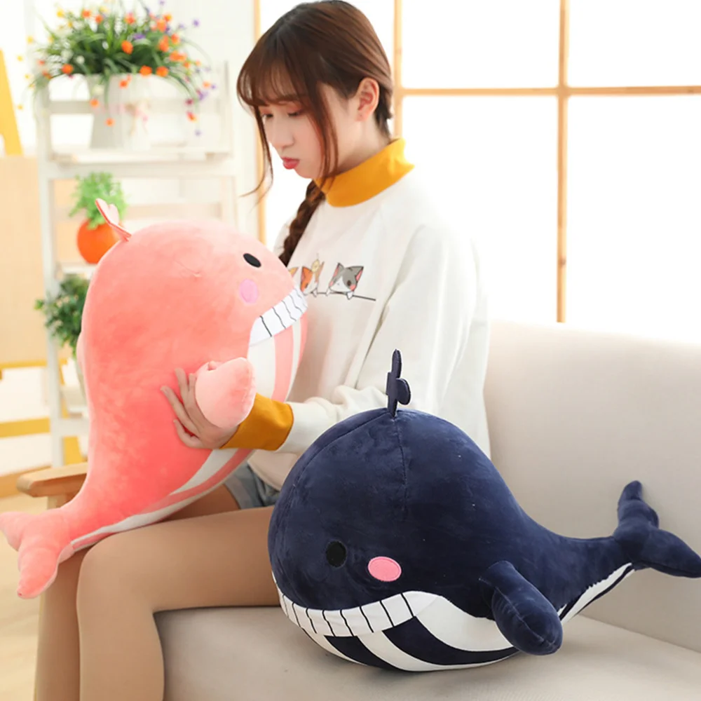 

40cm Lovely Whale Plush Pretty Stuffed Animal Doll Present for Kids (Blue)