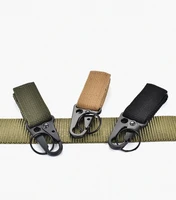 factory direct multi function outdoor tactical nylon webbing belt key hang buckle mountaineering portable eagle hook hook