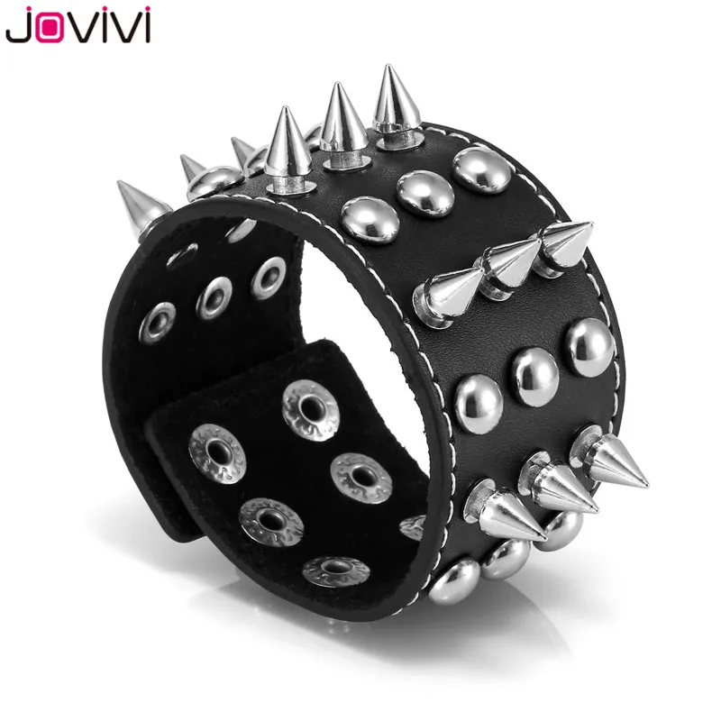 Jovivi 1x для мужчин и женщин Шипованная цепь с заклепками Череп демон шип