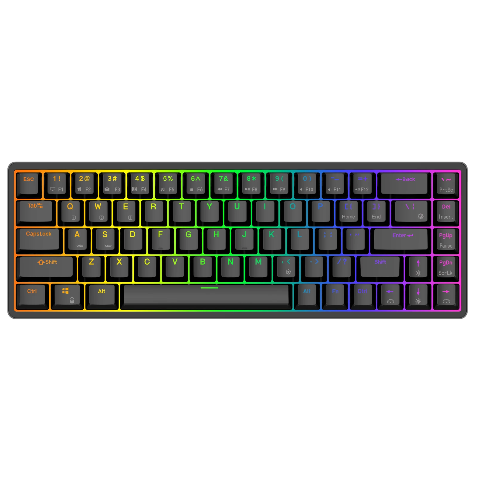

Royal Kludge RK837 Tri Modes RGB Mechanical Gamer Bluetooth Wireless Backlit Macro Hotswap Keyboard