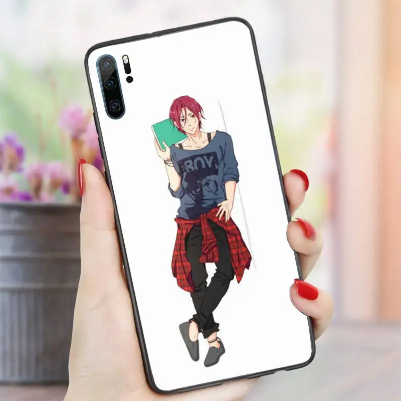 Бесплатный чехол для телефона в стиле аниме Iwatobi плавания и клуба Huawei honor Mate P 10 20 30