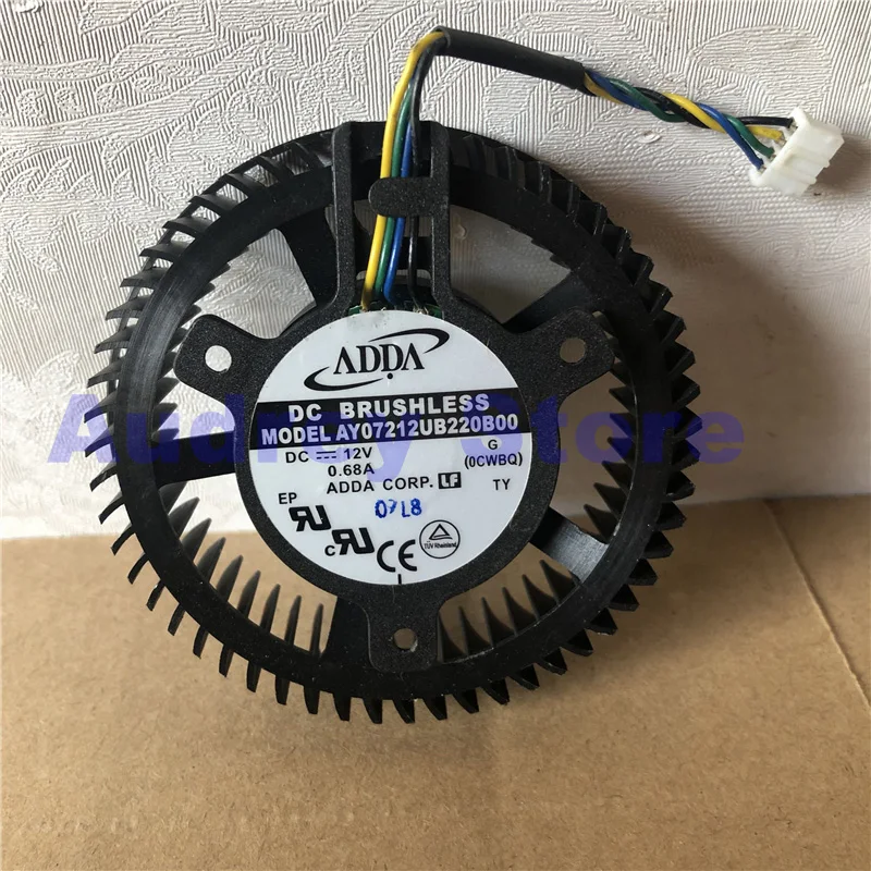 

Новый ADDA AY07212UB220B00 12V 0.68A расстояние между отверстиями 38 мм 4-провод видеокарта большой объем воздуха вентилятор воздушного нагнетателя