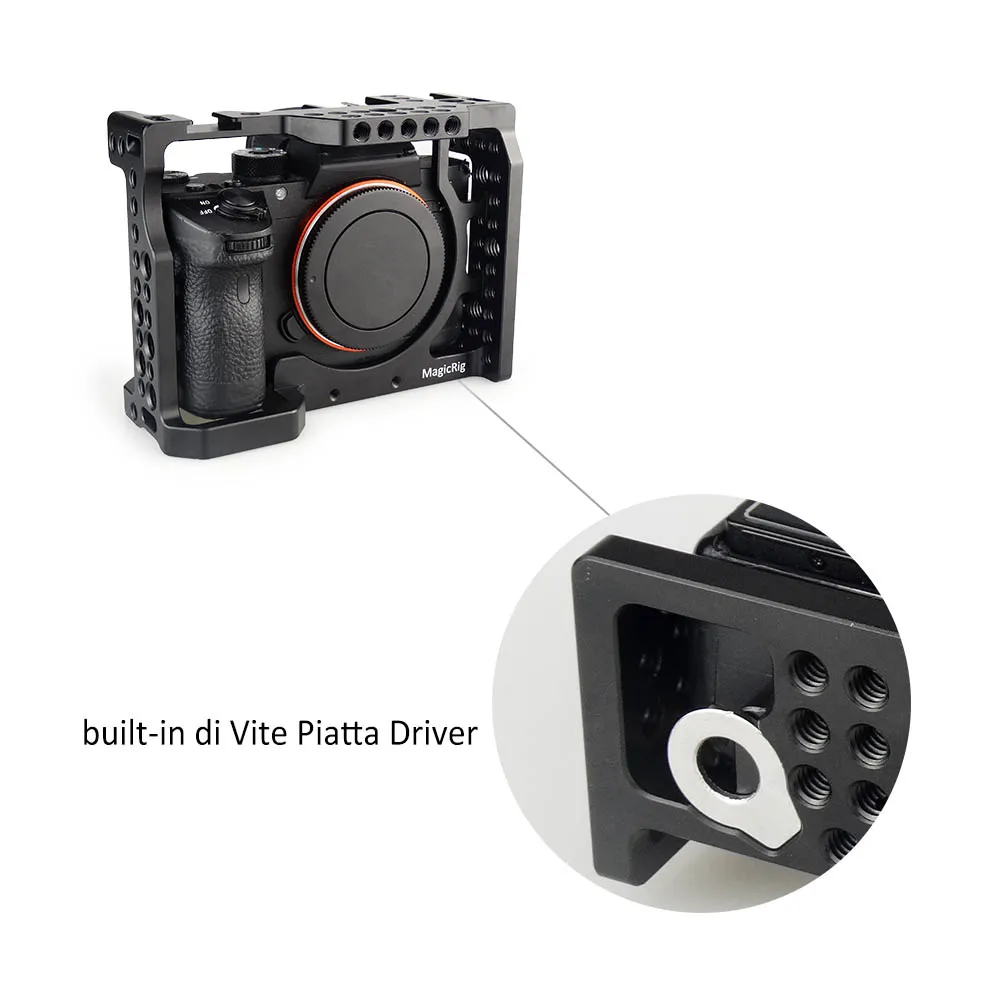 MAGICRIG DSLR камера клетка с ручкой NATO и шаровой головкой для sony A7II/A7III/A7SII/A7M3/A7RII/A7RIII камера комплект расширения