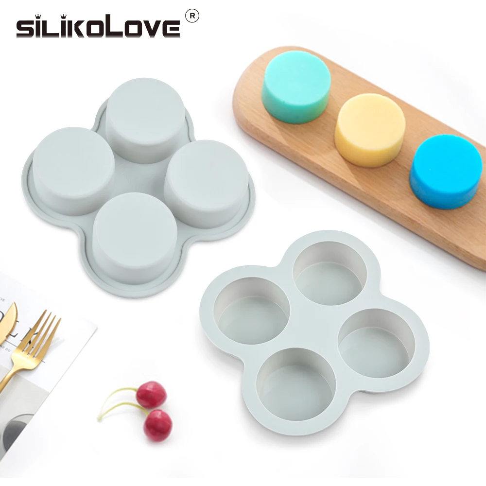 

SILIKOLOVE 4 Cavity Round Sweet Candy Molds Silicone Candy Molds Gummy Candy Mold Baking Accessories