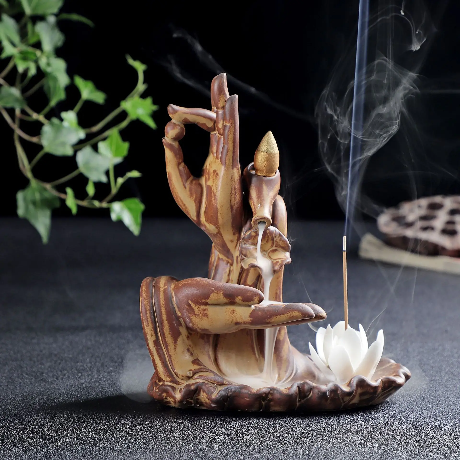 

Backflow incense burner Zen Bergamot living room indoor air purification creative decoration sandalwood incense burner