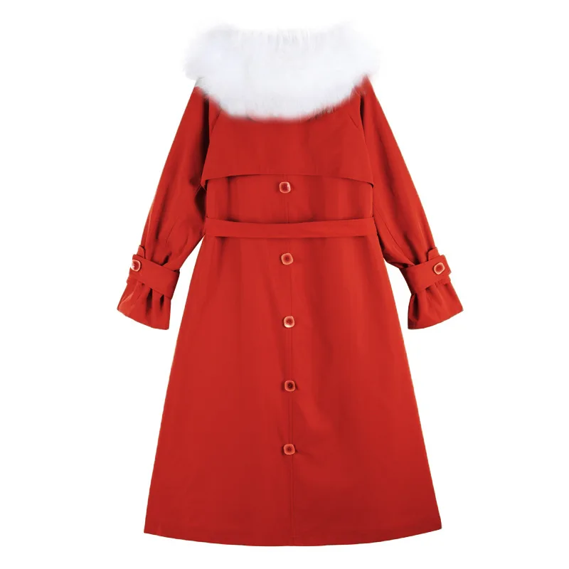 

Women Blend Autumn Winter Turn-Down Collar Long Wool Coat Female Warm Jacket Vintage Female Overcoat Casual Windbreake Outwears