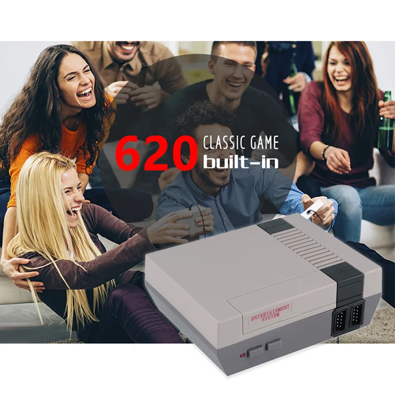 Мини-игровые консоли 8 бит Ретро ТВ видео игровые с 620 классическими играми